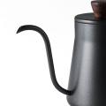 Stainless Steel 4mm Spout Black with Lid 400ml Coffee Kettle Teapot