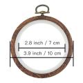 3 Pcs 4 Inch Embroidery Ring Cross Stitch Set Display Frame Circle