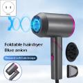 Foldable Hair Dryer 1800w Blow Ionic Hair Dryer with Diffuser Us Plug