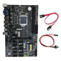 B250 Btc Mining Motherboard with Switch Cable+sata Cable 12 Pci-e