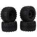 4pcs 120mm 1/10 Monster Truck Rubber Tire Tyre 12mm Wheel Hex