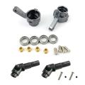 Metal Steering Cup Universal Drive Shaft Set for Wpl C14 Rc,titanium