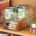3 Pack Plastic Refrigerator Food Storage Bins,for Snacks,10 Inch Long