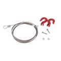 1pair Stainless Steel Rc Parts for Axial Scx10 Crawler Rc Car Red