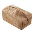 Linen Fabric Tissue Box Rectangle Container Table Home Decoration A