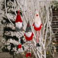 3 Pack Christmas Long Leg Gnome Santahanging Drop Ornament Doll