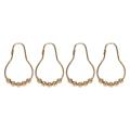 Easy Install Rustproof Curtain Hooks Stainless Steel Gold Set Of 12