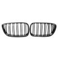 2x Carbon Front Bumper Grille Dual Line Grill For-bmw 2 Series