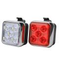 Mountain Bike Tail Light Usb Rechargeable Bicycle Light,red+white