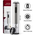 Electric Corkscrew, Automatic Wine Opener with Foil Cutter, Stainless