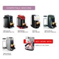 150ml Coffee Capsule Pod &60 Lids for Nespresso Vertuoline Plus Next