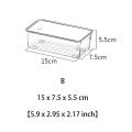 1 Set Transparent Drawer Storage Box for Utensils,cosmetics,groceries