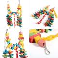 Colorful Parrot Chew Bite Toy for Pet Bird Hanging Swing and Rest Toy