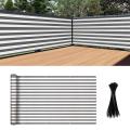 Balcony Privacy Screen Cover, for Porch Deck, 0.9x5m(grey+white)
