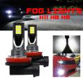 2pcs Car H11 H8 H9 Cob 60w 6000k Led Headlight Light Bulbs Replace