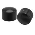 Black Front Axle Nut Cover Cap