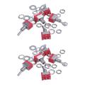 10 X On/off Small Toggle Switch Miniature Spst 6mm - Ac250v 3a 120v