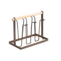 Kitchen Iron Cup Holder Creative Household Drain Cup Rack Bronze