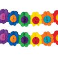 Paper Garland Decorations, Mexican Banner Hibiscus Garland