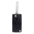 4 Buttons Car Key Keyless Fob Case Shell for Peugeot 1007 Citroen C8