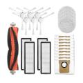 24pcs Accessories Kit Washable Main Side Brush Hepa Filter Mop Cloth