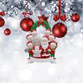 Santa Claus Family Of 8, Christmas Tree Ornament - Santa Winter Gift