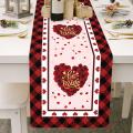 Valentine's Day Tablecloth Wedding Party Heart Tablecloth 108 Inch