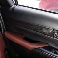 Car Door Protector Panel Trim Decoration, Abs Carbon Fiber 4pcs