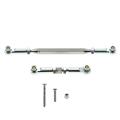 Servo Link Rod with Tie for Mn D90 Fj45 Mn99s Rc Car Parts,silver