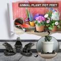 3pcs Plant Risers for Pots Poly Resin Plant Pot Feet C