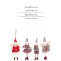 Angel Doll Ornaments Merry Christmas Decorations Red Skirt Girl