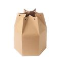 50pcs Kraft Paper Package Hexagon Candy Box Wedding Christmas Party