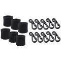 10pcs/lot Mini Sf Spring Backpack Keychain Hooks-black