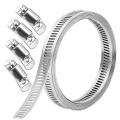 Hose Clamps Stainless Steel Adjustable 3meters Hose Clamp Set