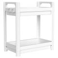 Under Sink Organizer, Standing Rack, Bath Collection Baskets White