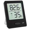 Humidity Gauge, Room Thermometer Hygrometer, Mini Size, Black,1 Packs