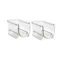 2 Pack Refrigerator Organizer Kitchen Bottle Storage Rack Kitchen