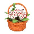 1:12 Dollhouse Miniature Accessories Flowers Basket Mini Fruit Basket