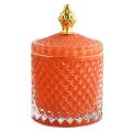 Luxury Glass Storage Jar Aromatherapy Bottle Orange