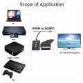 1080p Scart to Hd Audio and Video Cable Box Adapter Video Conversion