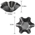 Nonstick Carbon Steel Tortilla Shell Pans Baking Molds Sets Black