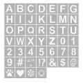 46-piece Letter Template Symbol Digital Craft Template,reusable B