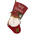 Large Christmas Stockings with 3d Santa Claus Snowman for Xmas , A