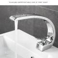 Spout Mixer Faucet Kitchen Bathroom Faucet Single Hole Wall Silver