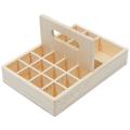 Essential Oil Wooden Compartment Storage Box 15ml 20+1 Compartment