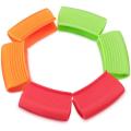 3 Pairs Silicone Assist Handle Holder Sleeves Heat Insulated Pot Grip