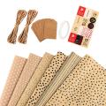 Kraft Gift Wrapping Paper,6 Sheets Kraft Paper with Tags and Sticker