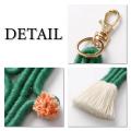 3 Pack Women Girls Boho Weaving Cactus Tassel Keychain Bag Keyring