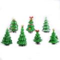 7pcs Mini Christmas Tree Ornaments Micro-landscape for Home Decor