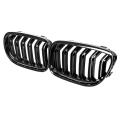 Car Carbon Fiber Glossy Black Grill For-bmw 3 Series 2009-2011